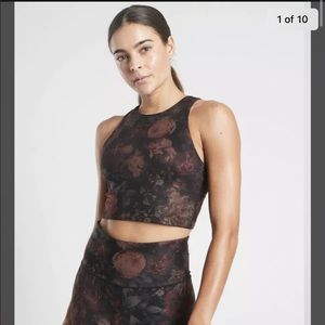 NWT Athleta Conscious Crop Printed Sports Bra D-DD Medium